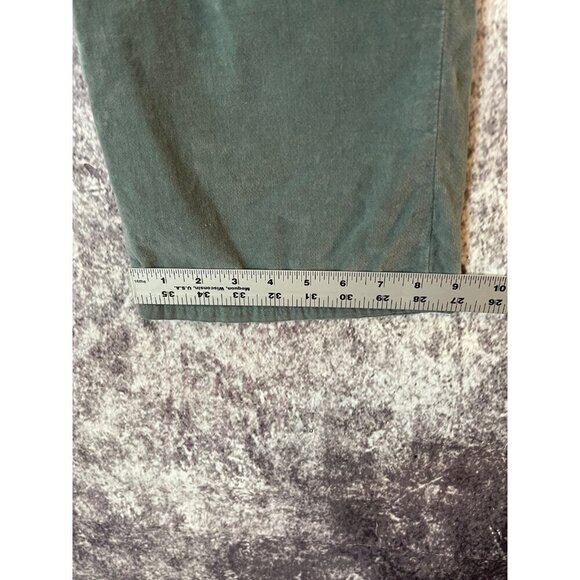 FREE PEOPLE Jeans Pants Womens L Blue In My Feelings Velvet Bootcut Zipper Boho - Picture 9 of 13